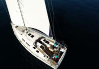sailing yacht Hanse 505 deck from above sailing yacht